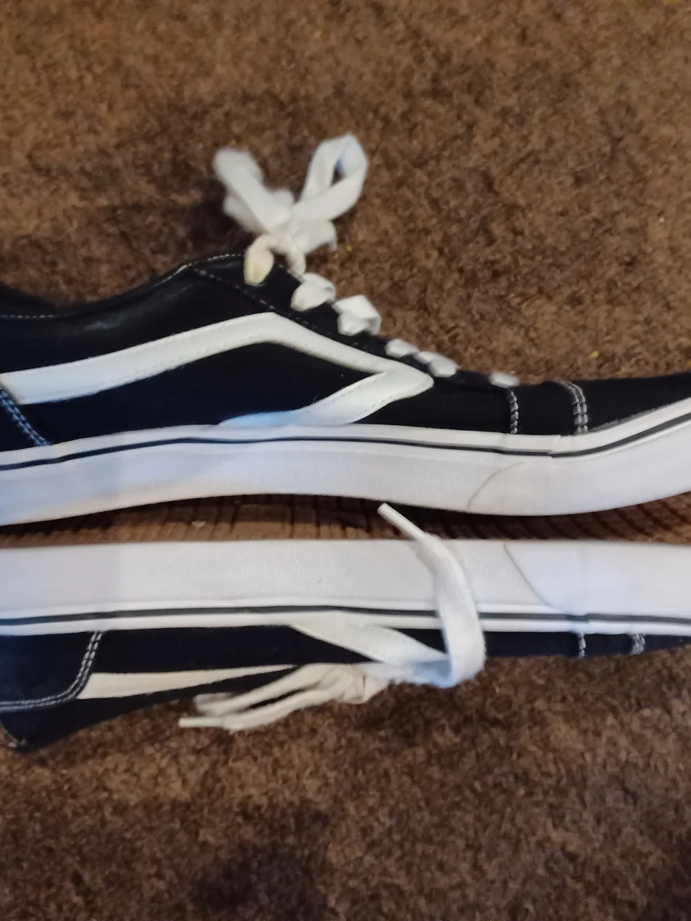No Boundaries Black and White Low-Top Memory Foam Sneakers